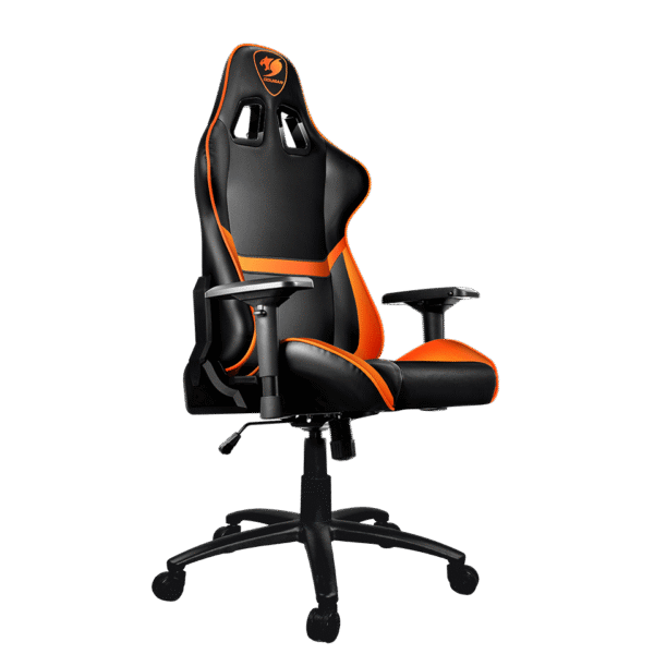 SILLA GAMER ERGONOMICA COUGAR ARMOR - MID - CILINDRO A GAS CLASE 4 - BLACK/ORANGE
