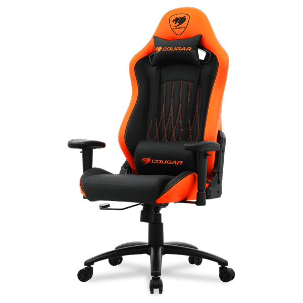 SILLA GAMER ERGONOMICA COUGAR EXPLORE RACING - MID - CILINDRO A GAS CLASE 4 - BLACK/ORANGE (3MEXENXB.0001)