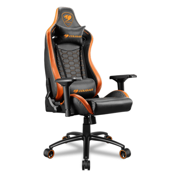 SILLA GAMER ERGONOMICA COUGAR OUTRIDER S - MID - CILINDRO A GAS CLASE 4 - BLACK/ORANGE