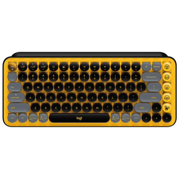 Teclado Logitech Pop Keys, Mecánico, Inalámbrico, Yellow