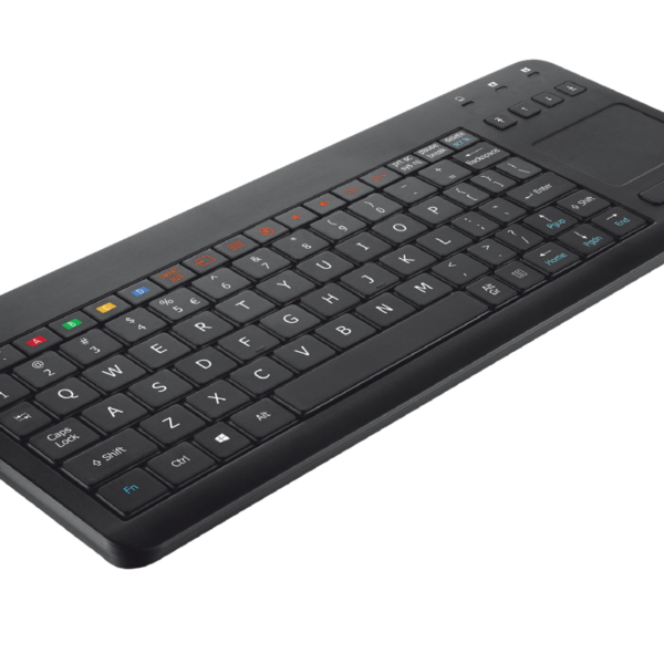 TECLADO TRUST SENTO SMART TV WIRELESS WITH TOUCHPAD - BLACK (20062)