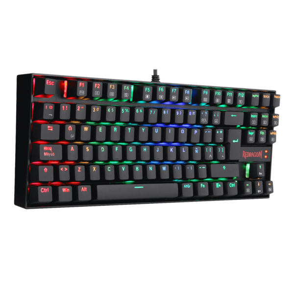 Teclado Redragon Kumara RGB Blanco - Mecánico TKL - Switch Dust-Proof Red / Español (K552W-KR)