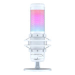 MICROFONO HYPERX QUADCAST S RGB - SOPORTE ANTIVIBRACION - USB - OMNIDIRECCIONAL - PARA PC/PS4/PS5 - WHITE/GRAY (519P0AA)