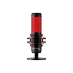 MICROFONO HYPERX QUADCAST - SOPORTE ANTIVIBRACION - USB - CONECTOR DE AUDIFONOS INCORPORADO - AJUSTE DE CONTROL DE GANANCIA - PARA PC/PS4- BLACK/RED (4P5P6AA)