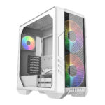 CASE COOLER MASTER MASTERCASE HAF 500 ARGB - MID TOWER - TEMPERED GLASS - ITX - 2 FAN 200MM ARGB - 1 FAN 120MM ARGB INCLUDED - WHITE (H500-WGNN-S00)