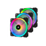 PACK 3X VENTILADORES CORSAIR LL120 RGB LED - 120MM - 1500RPM - PWM - BLACK (CO-9050072-WW)