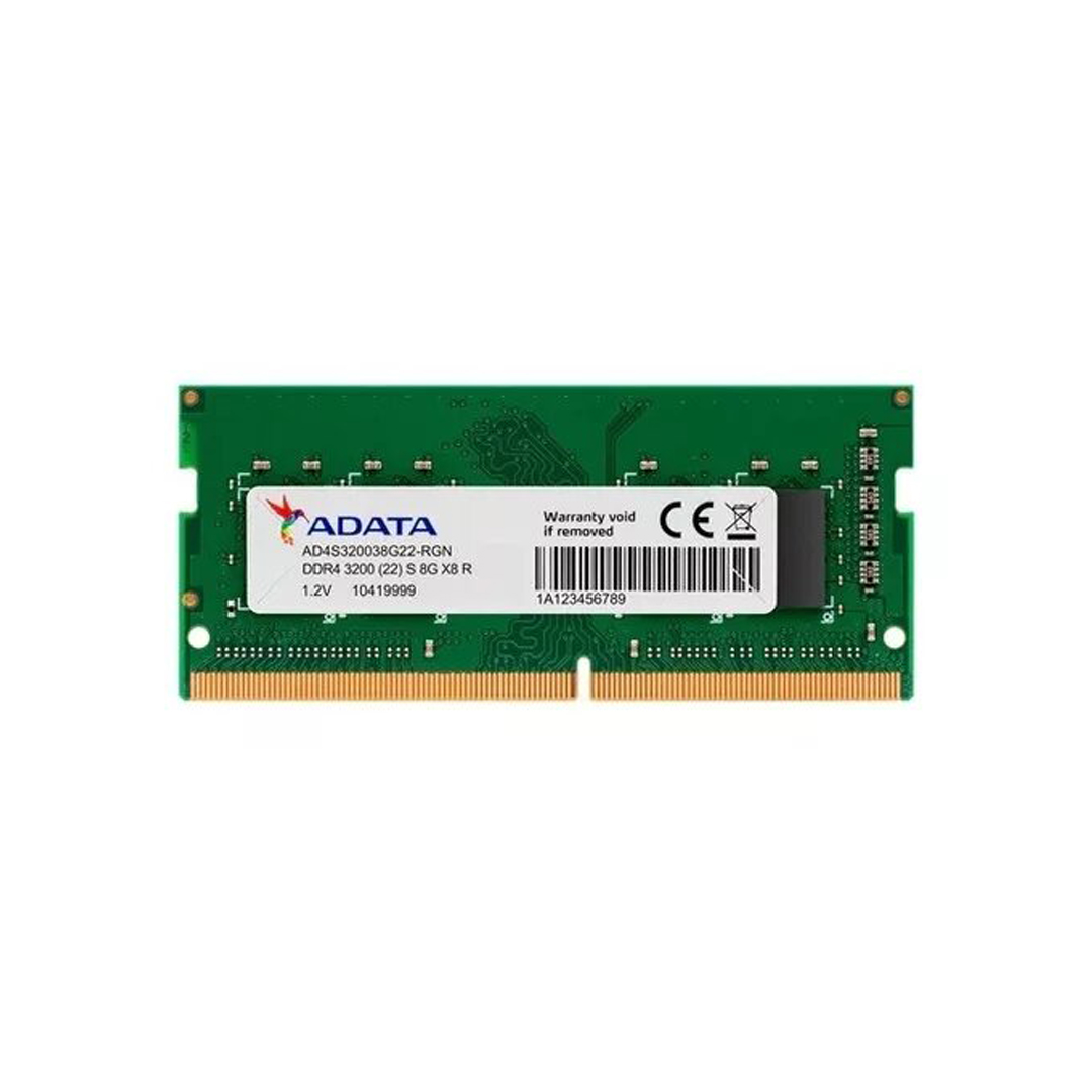 RAM0443 RAM ADATA 8GB DDR4 3200MHz SO-DIMM CL22 (AD4S32008G22-SGN)