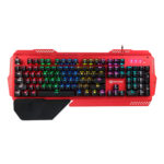 TECLADO MEETION MT-MK20 LINA INVERSE - MECANICO - SWITCH BLUE - ANTI-GHOSTING - BLACK/RED