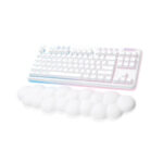 Teclado Logitech G715 TKL, Mecánico, Switch Tactile, Inalámbrico, White Aurora Collection