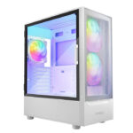 CASE ANTEC NX410 WHITE V2 - MID TOWER - ATX - TEMPERED GLASS SIDE PANEL - 2 FAN 140MM ARGB - 1 FAN 120MM ARGB INCLUDED