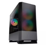CASE COUGAR MG140 AIR RGB - MINI TOWER - MINI ITX - TEMPERED GLASS - 3 FAN 120MM ARGB INCLUDED - BLACK (385JM80.0001)