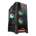 CASE COUGAR DUOFACE RGB - MID TOWER - ATX - TEMPERED GLASS - 1 FAN 120MM ARGB/2 FAN 140MM ARGB INCLUDED - BLACK (CGR-5ZD1B-RGB)