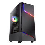 CASE COUGAR MX360 RGB - MID TOWER - ATX - TEMPERED GLASS - 1 FAN 120MM ARGB INCLUDED - BLACK (CGR-5CC6G-RGB)