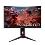 MONITOR TEROS TE-2766G - 27" FHD CURVO R1500 - VA - 180HZ - 1MS - HDMI/VGA - BLACK