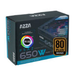 FUENTE DE PODER AZZA 650W ARGB - 80 PLUS BRONZE (AZZA PSAZ-650W)