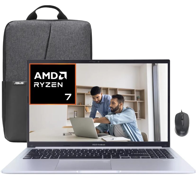 NOTEBOOK-ASUS-VIVOBOOK-M1502YA-BQ828-AMD-RYZEN-7-7730U-16GB-RAM-512GB-SSD-15.6-FHD-1920X1080-COLOR-SILVER-MOCHILA-MOUSE_Laptops_18783_1.png Laptop Asus VivoBook M1502YA-BQ828 | RYZEN 7-7730U | 16GB RAM | 512GB SSD | 15.6" FHD | SILVER (+MOCHILA+MOUSE) - Imagen 1