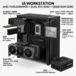 IA Workstation AMD ThreadRipper + Dual GeForce RTX 5090 + 128GB RAM DDR5 - Imagen 2